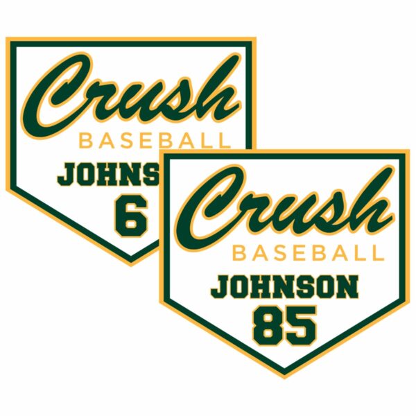 Crush Car Magnet - Home Plate Name/Jersey # - Image 4