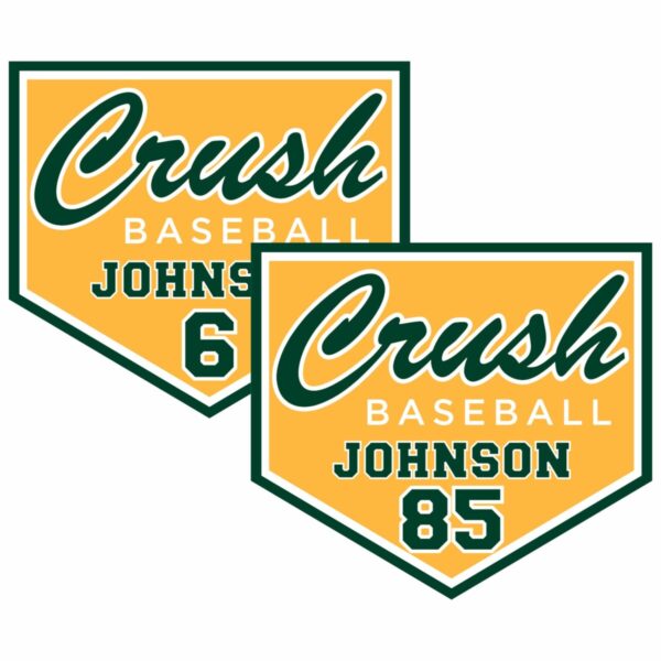 Crush Car Magnet - Home Plate Name/Jersey # - Image 3