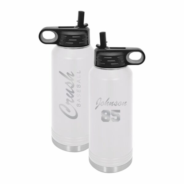 Crush 40oz Insulated Water Bottle - Laser Engraved Design I - Image 4