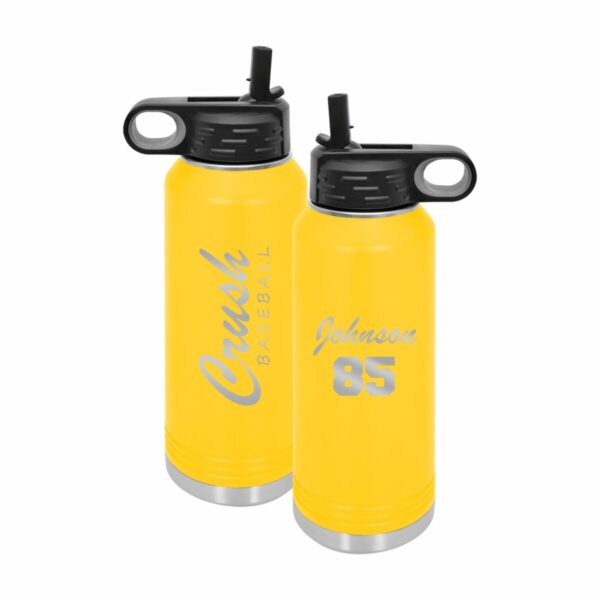 Crush 40oz Insulated Water Bottle - Laser Engraved Design I - Image 5