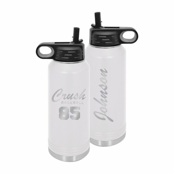 Crush 40oz Insulated Water Bottle - Laser Engraved Design II - Image 3