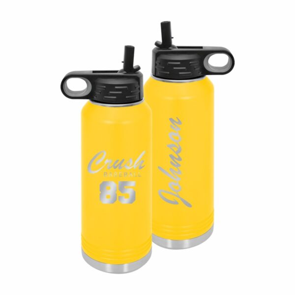 Crush 40oz Insulated Water Bottle - Laser Engraved Design II - Image 4