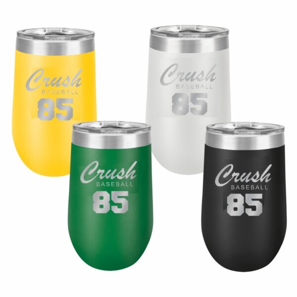 Crush 16oz Insulated Wine Tumbler - Laser Engraved